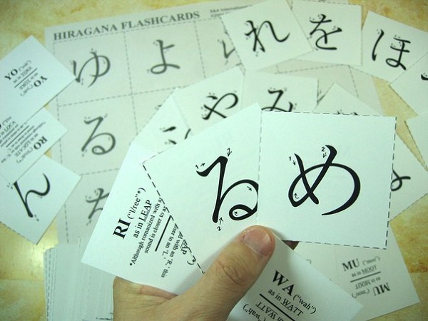 học tiếng nhật qua flashcards