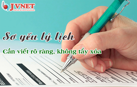 Sơ yếu lý lịch trong hồ sơ xuất khẩu Nhật Bản